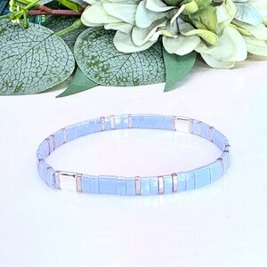 Miyuki Tila Bead Stretch Bracelet